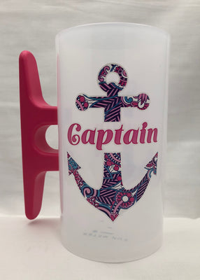 Paisley Anchor Captain Hot Pink