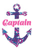 Paisley Anchor Captain Hot Pink