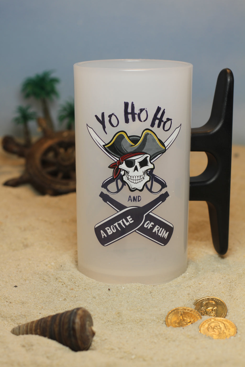 Drinking Rum Pirate Sticker - U.S. Custom Stickers