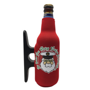 Santa He Sees You When You're Drinking CleatUS Cooler (Bottle)