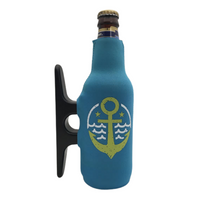 Yellow & White Anchor CleatUS Cooler (Bottle)